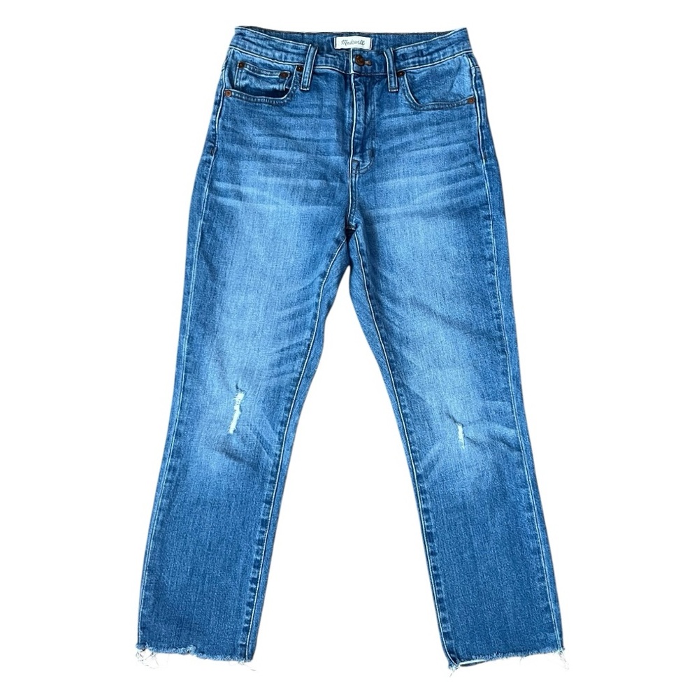 Madewell The High-Rise Slim Crop Boyjean in Melbourne Wash Size 25‎